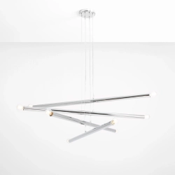 Lampa Wisząca TUBO 8 Chrom 1072P4 Aldex - zdjęcie dodatkowe 1