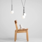 LAMPA WISZĄCA BOSSO 3 BLACK 1087E_1 ALDEX - zdjęcie dodatkowe 2