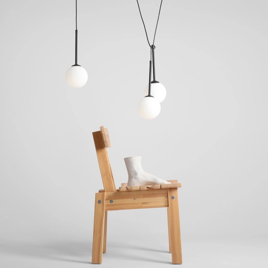 LAMPA WISZĄCA BOSSO 3 BLACK 1087E_1 ALDEX - zdjęcie dodatkowe 2