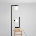 LAMPA STOJĄCA ZAC BLACK (klosz na dół) 1038A1/1 ALDEX - zdjęcie dodatkowe 4