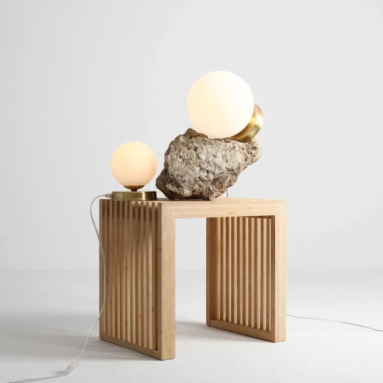 Lampa stołowa mosiądz BALL 1076B40_M ALDEX - zdjęcie dodatkowe 2
