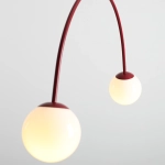 Lampa Wisząca Una 2 Bordowy 1116H15 Aldex - zdjęcie dodatkowe 1