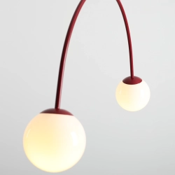 Lampa Wisząca Una 2 Bordowy 1116H15 Aldex - zdjęcie dodatkowe 1