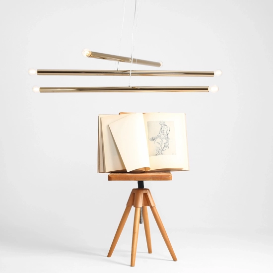 LAMPA WISZĄCA TUBO 6 GOLD 1072K30 ALDEX - zdjęcie dodatkowe 2