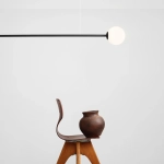 LAMPA WISZĄCA 2-PŁ. PURE BLACK (średnica klosza 14cm) 1064H1 ALDEX - zdjęcie dodatkowe 3