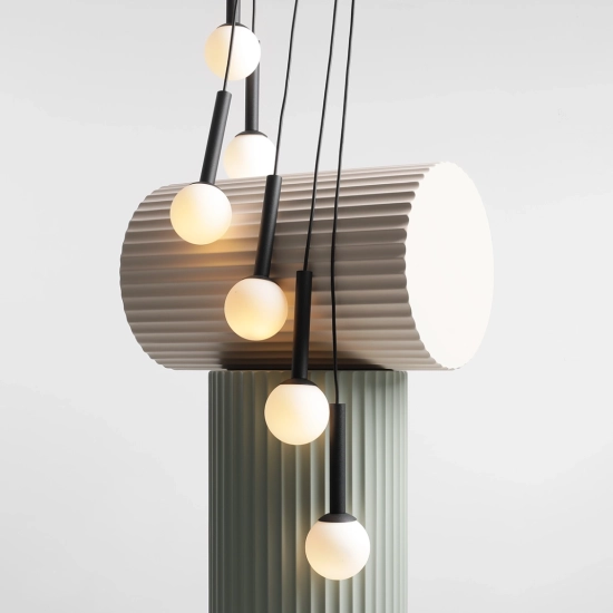 Lampa Wisząca Riu 9 RING Czarny 1117N1 Aldex - zdjęcie dodatkowe 4