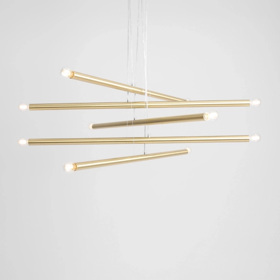LAMPA WISZĄCA TUBO 10 BRASS 1072M40 ALDEX - zdjęcie dodatkowe 4
