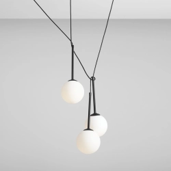 LAMPA WISZĄCA BOSSO 3 BLACK 1087E_1 ALDEX - zdjęcie dodatkowe 1
