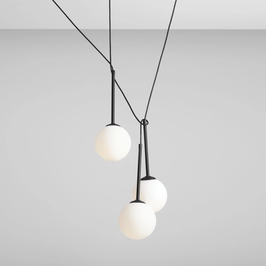 LAMPA WISZĄCA BOSSO 3 BLACK 1087E_1 ALDEX - zdjęcie dodatkowe 1