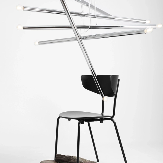 Lampa Wisząca TUBO 10 Chrom 1072M4 Aldex - zdjęcie dodatkowe 7