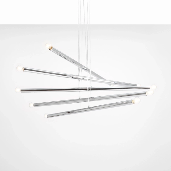 Lampa Wisząca TUBO 10 Chrom 1072M4 Aldex - zdjęcie dodatkowe 4