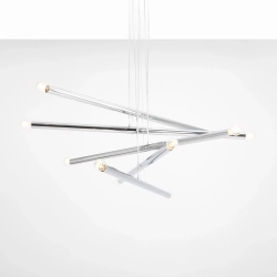 Lampa Wisząca TUBO 10 Chrom 1072M4 Aldex - zdjęcie dodatkowe 1