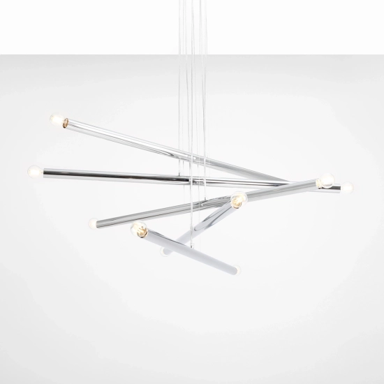 Lampa Wisząca TUBO 10 Chrom 1072M4 Aldex - zdjęcie dodatkowe 1