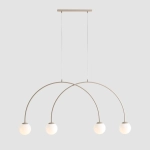 LAMPA WISZĄCA UNA 4 BEIGE S 1116L17_S Aldex - zdjęcie dodatkowe 1