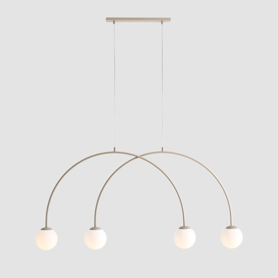 LAMPA WISZĄCA UNA 4 BEIGE S 1116L17_S Aldex - zdjęcie dodatkowe 1