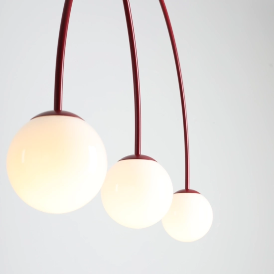 Lampa Wisząca Una 4 Bordowy L 1116L15_L Aldex - zdjęcie dodatkowe 5