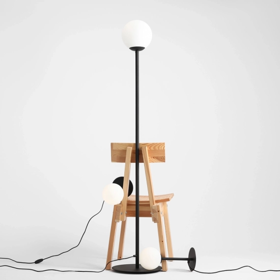 LAMPA STOJĄCA PINNE BLACK 1080A1 ALDEX - zdjęcie dodatkowe 5