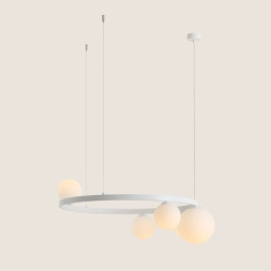 Lampa Wisząca GARDA 5 RING Biały 1099F_R Aldex - zdjęcie dodatkowe 1