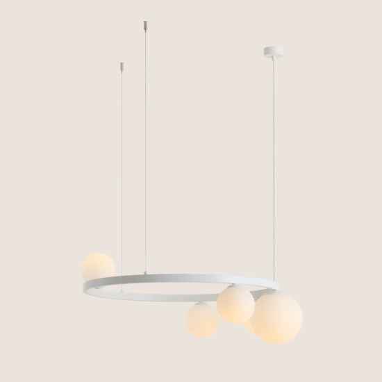 Lampa Wisząca GARDA 5 RING Biały 1099F_R Aldex - zdjęcie dodatkowe 1