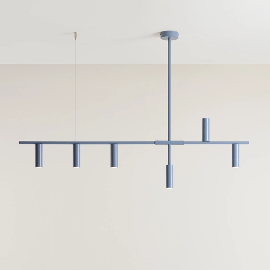Lampa Wisząca TREVO 6 Niebieski 1104K16 Aldex - zdjęcie dodatkowe 1