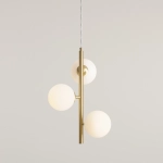 Lampa Wisząca Fin 3 Mosiądz S 1120E40_S Aldex - zdjęcie dodatkowe 2