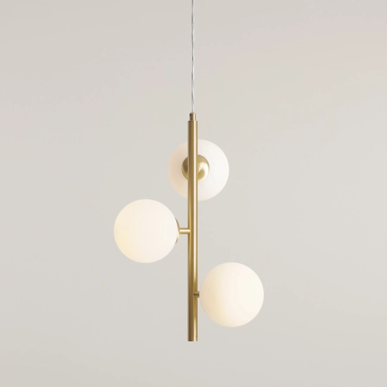 Lampa Wisząca Fin 3 Mosiądz S 1120E40_S Aldex - zdjęcie dodatkowe 2