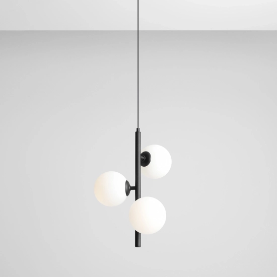 Lampa Wisząca Fin 3 Czarny S 1120E1_S Aldex - zdjęcie dodatkowe 4