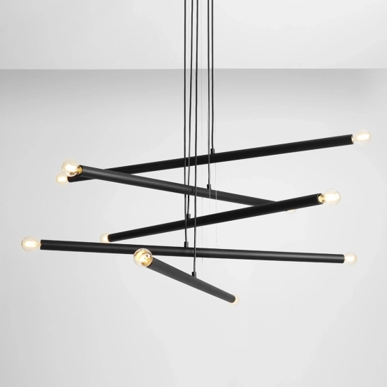 ŻYRANDOL 10-PŁ TUBO BLACK 1072M1 ALDEX - zdjęcie dodatkowe 5