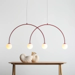 Lampa Wisząca Una 4 Bordowy L 1116L15_L Aldex - zdjęcie dodatkowe 3