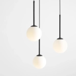 LAMPA WISZĄCA BOSSO 3 RING BLACK 1087E1_R ALDEX - zdjęcie dodatkowe 1