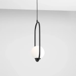 LAMPA WISZĄCA RIVA BLACK 1086G1 ALDEX - zdjęcie dodatkowe 2