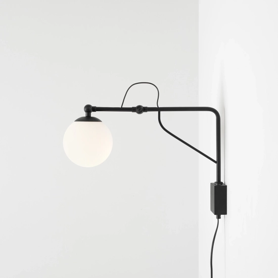 KINKIET SOHO GLASS MAŁY BLACK 1105C1_M ALDEX - zdjęcie dodatkowe 2