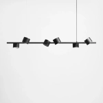 Lampa wisząca 6-PŁ BOT BLACK 1047K ALDEX - zdjęcie dodatkowe 3