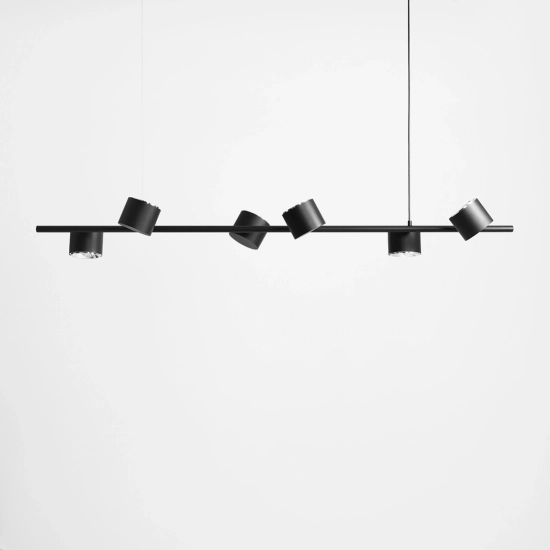 Lampa wisząca 6-PŁ BOT BLACK 1047K ALDEX - zdjęcie dodatkowe 3