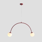 Lampa Wisząca Una 2 Bordowy 1116H15 Aldex - zdjęcie dodatkowe 3