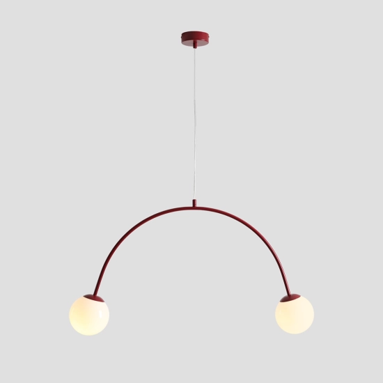 Lampa Wisząca Una 2 Bordowy 1116H15 Aldex - zdjęcie dodatkowe 3