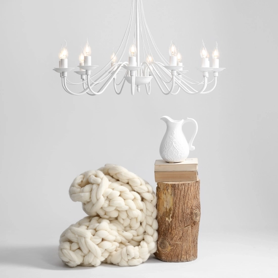 Lampa wisząca RÓŻA BIAŁA 397R ALDEX - zdjęcie dodatkowe 2