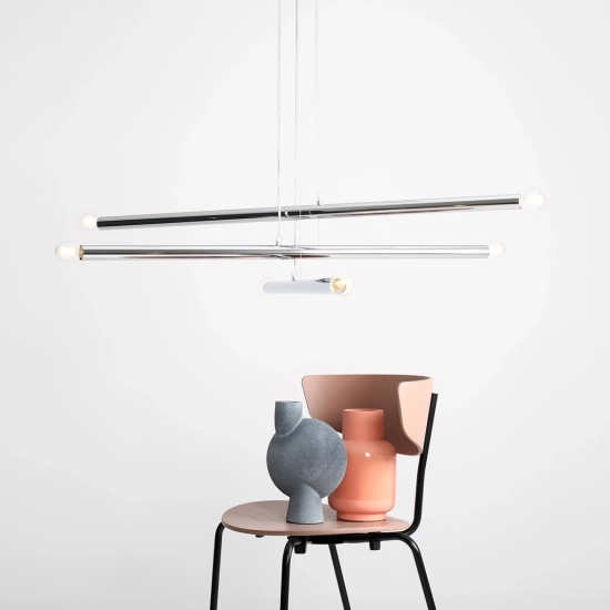 Lampa Wisząca TUBO 6 Chrom 1072K4 Aldex - zdjęcie dodatkowe 5