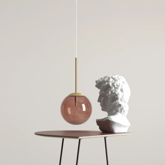 Lampa Wisząca BOSSO MINI 20 Wielokolorowy (choco Kremowy) Żarówka W Zestawie 1119XS40_CK Aldex - zdjęcie dodatkowe 3