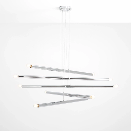Lampa Wisząca TUBO 10 Chrom 1072M4 Aldex - zdjęcie dodatkowe 2