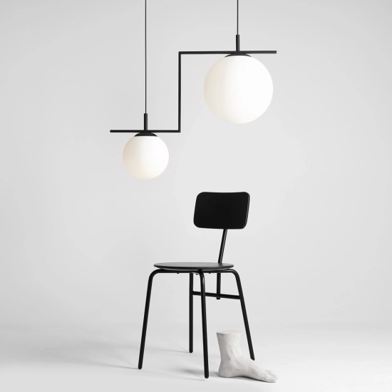Lampa wisząca ZAC 2 black 1038H1_2 ALDEX - zdjęcie dodatkowe 4