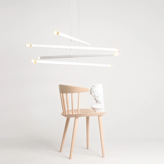 Lampa Wisząca TUBO 8 Biały 1072P Aldex - zdjęcie dodatkowe 2