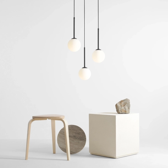 LAMPA WISZĄCA BOSSO 3 RING BLACK 1087E1_R ALDEX - zdjęcie dodatkowe 3