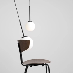 LAMPA WISZĄCA BOSSO MINI 20 BLACK 1087XS1 ALDEX - zdjęcie dodatkowe 1