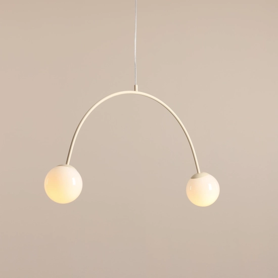 Lampa Wisząca Una 2 Kremowy 1116H9 Aldex - zdjęcie dodatkowe 1