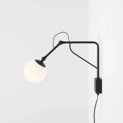 KINKIET SOHO GLASS MAŁY BLACK 1105C1_M ALDEX - zdjęcie dodatkowe 1