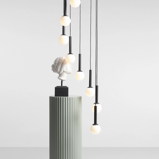 Lampa Wisząca Riu 9 RING Czarny 1117N1 Aldex - zdjęcie dodatkowe 3