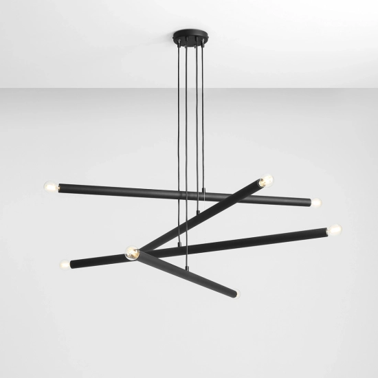 LAMPA WISZĄCA TUBO 8 BLACK 1072P1 ALDEX - zdjęcie dodatkowe 1