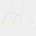 Lampa Wisząca Una 4 Kremowy L 1116L9_L Aldex - zdjęcie dodatkowe 4