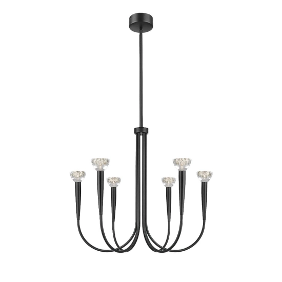 Lampa wisząca Boston Czarny Mat/Matt Black P0603-06F-P7B1 Zuma Line - zdjęcie produktu